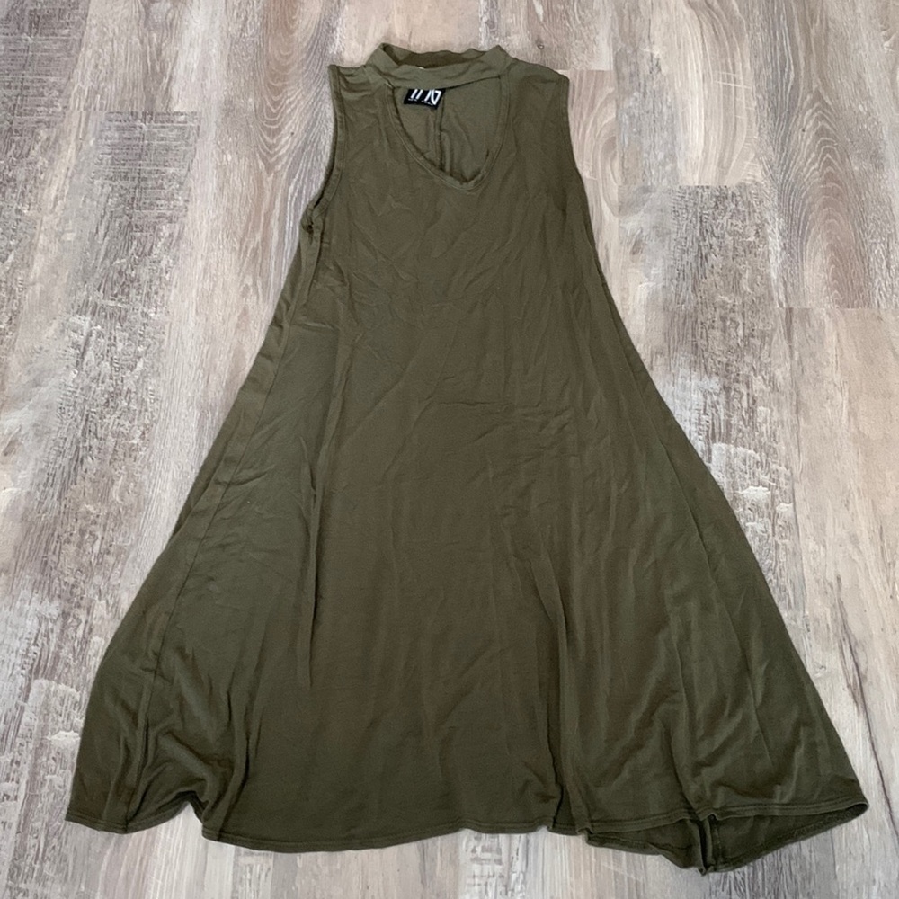 olive green dress